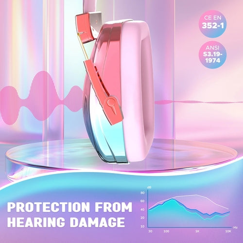 Fashionable Electroplated Earmuffs Kids Hearing protector Anti-noise