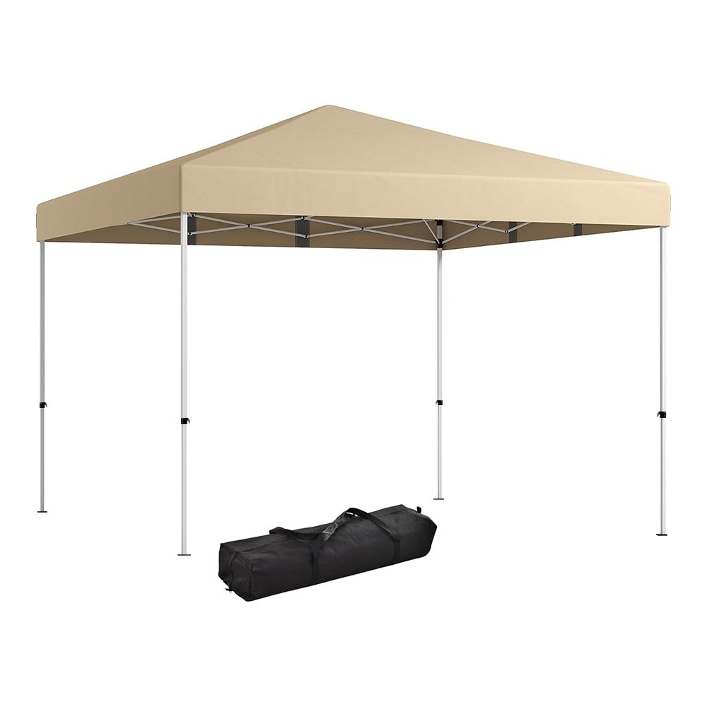 Pavilion cu perete posterior și buzunare, 3×3×2,8 m, bej