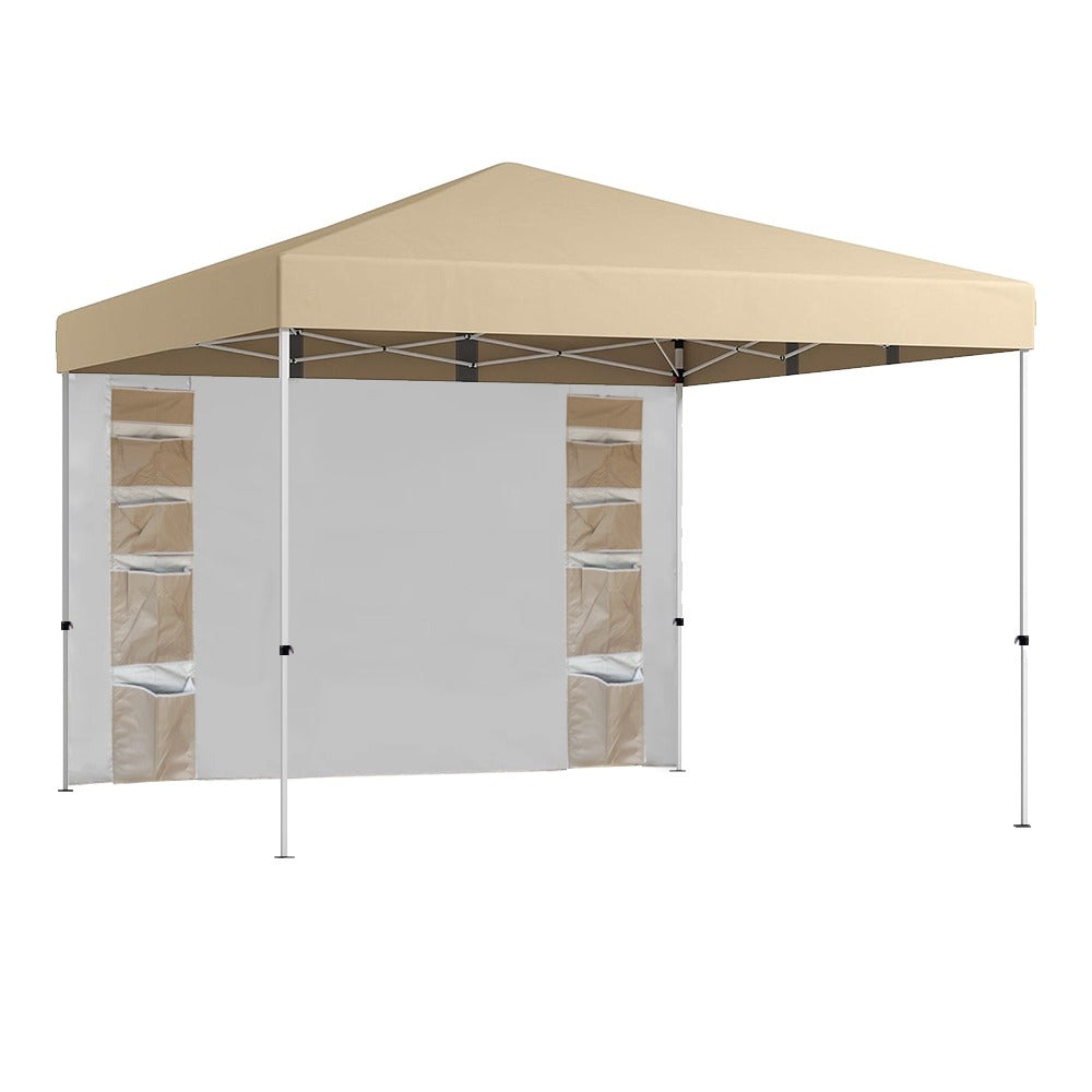 Pavilion cu perete posterior și buzunare, 3×3×2,8 m, bej